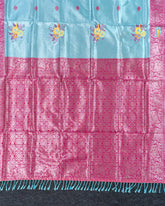 SC2849 - Tissue Silver Zari Meena Butta